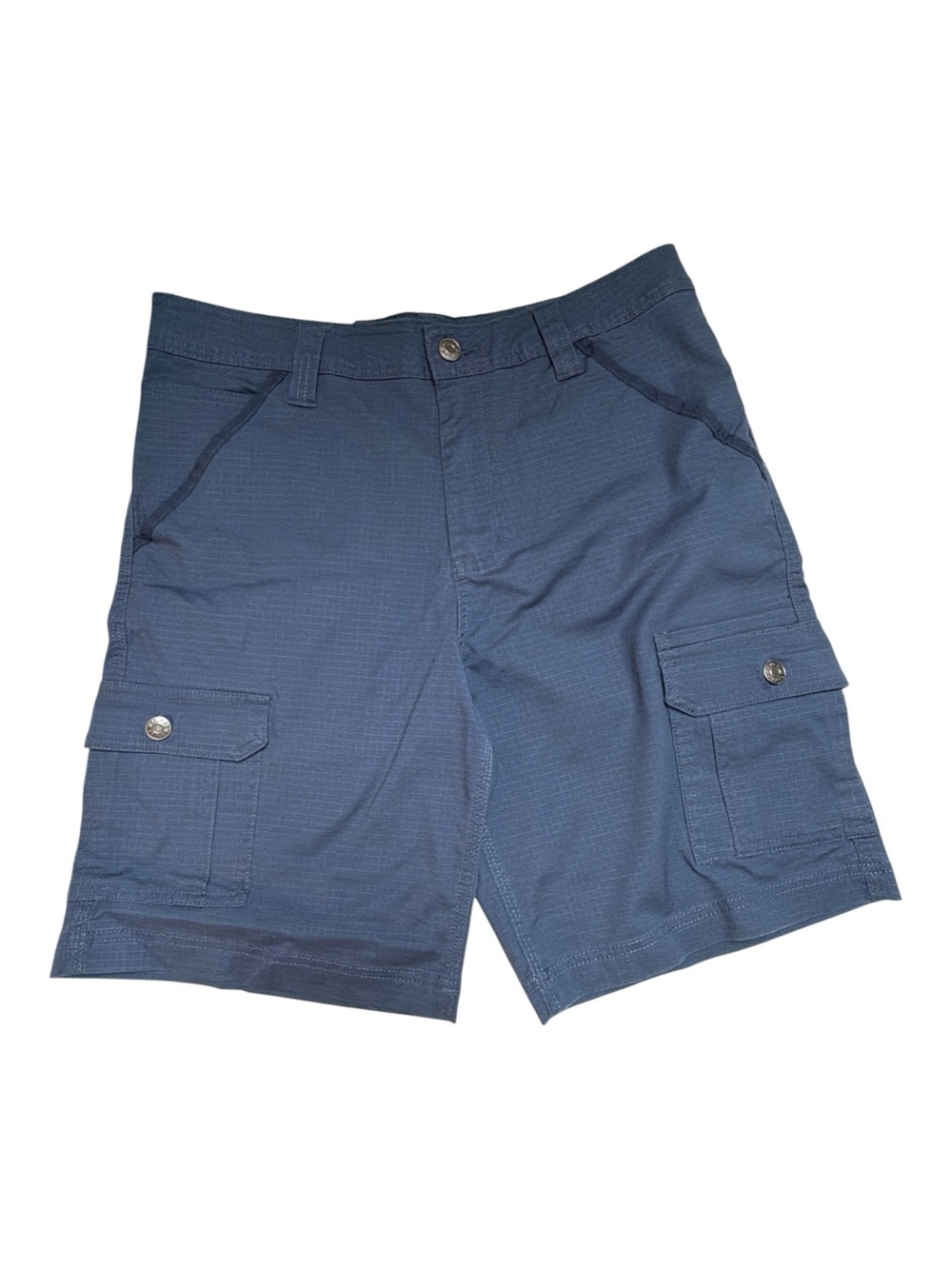 Lucky Brand Men's Blue Cargo Shorts - Button Flap Pockets